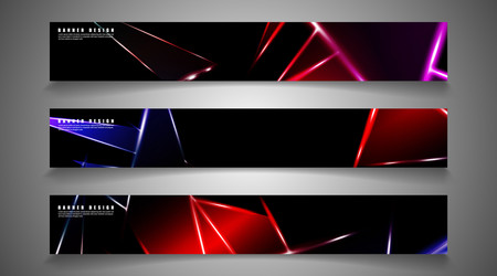 minimal banner design triangular shape vector image