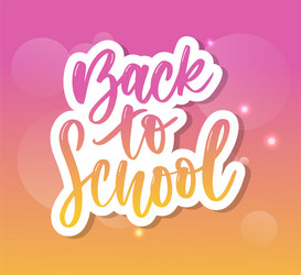 set welcome back to school labels vector