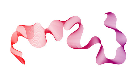 abstract backdrop with wave gradient lines vector image