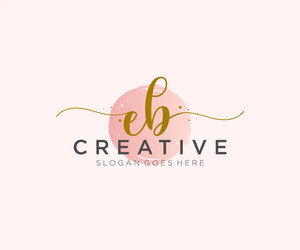 EB Monogram Logo Design By Vectorseller