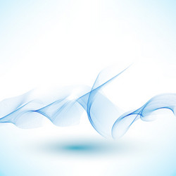 Abstract background with blue wave Royalty Free Vector Image