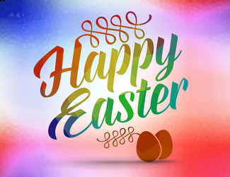 Happy easter vector