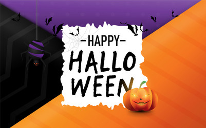 happy halloween white old paper Vector Image