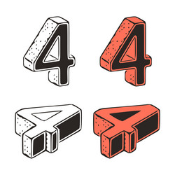 Number 4 Icon Vector Images (over 16,000)