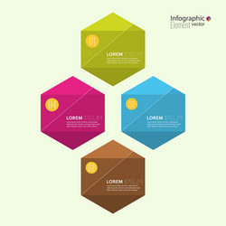 Comparative chart with templates for presentation vector