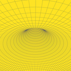 wireframe torus with connected lines and dots vector image