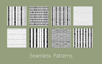 Abstract Burlap Texture Patterns vector image