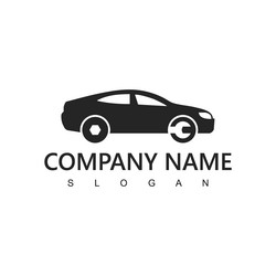 car service center logo design template Vector Image