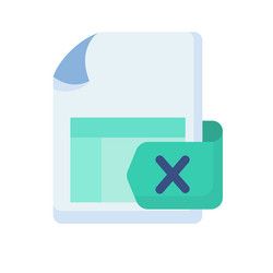 excel document file paper page sheet single vector
