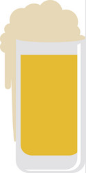 beer glass icon image vector