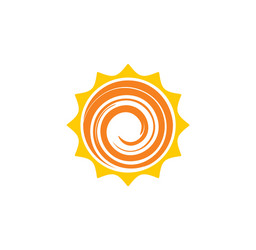 Sun related icon on background for graphic and web vector