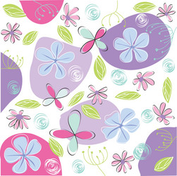 floral greeting card Vector Image