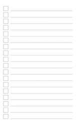 Graph paper printable to do list with check boxes vector