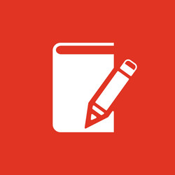 Notebook icon design diary and sketchpad vector