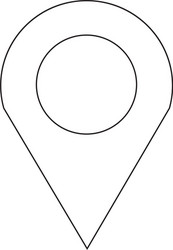 gps location map pointer icon design vector image