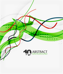 wave lines abstract background vector image
