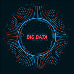 Complex Data Network Visualization vector