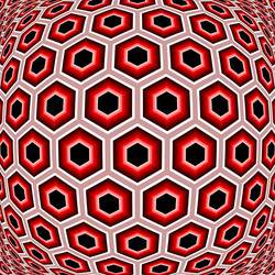 Design distorted hexagon geometric pattern vector