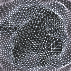 lattice structure science technology 3d grid vector image