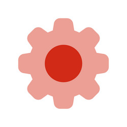 simple icon setup button vector image