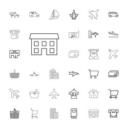 Commercial icons vector