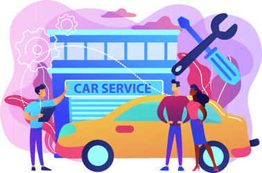 Car service concept vector