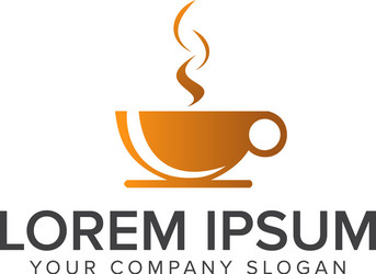 Coffee Logo Template - Cup & Bean Vector Image