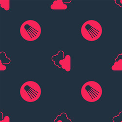set comet and cloudy weather on seamless pattern vector image