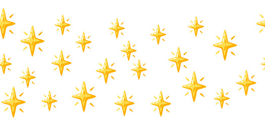 seamless pattern with stars cartoon image vector image