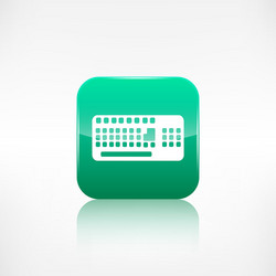 computer keyboard web icon application button vector