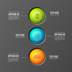 teamwork buttons flowchart background vector image