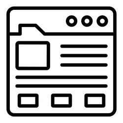 Web template icon user interface as a simple vector