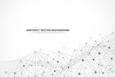 Abstract plexus background with connected lines vector