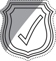 Approval check icon vector