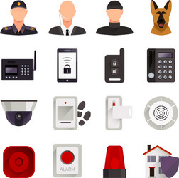 home security icons vector