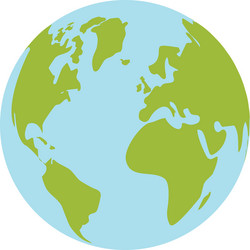 Eco planet icon cartoon style Royalty Free Vector Image