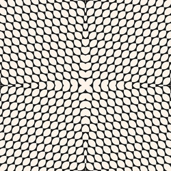 geometric seamless pattern with curved shapes vector image