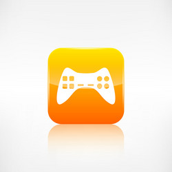joystick web icon application button vector image