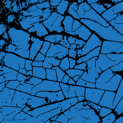 Blue cracking texture grunge background pattern vector