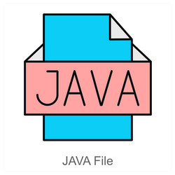 java file icon concept vector image