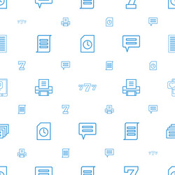 text icons pattern seamless white background vector