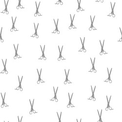scissors seamless pattern retro salon background vector image