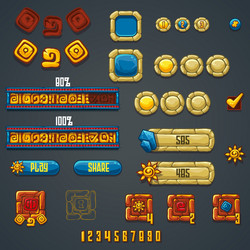 set of different elements and symbols for web vector image
