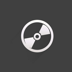 compact disk web iconflat design vector image