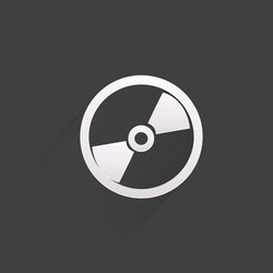 compact disk web iconflat design vector