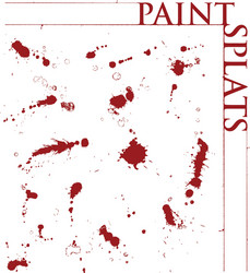 Blood splat splash spot ink stain blot patch Vector Image