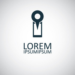 Smartphone map pin icon for web and ui vector