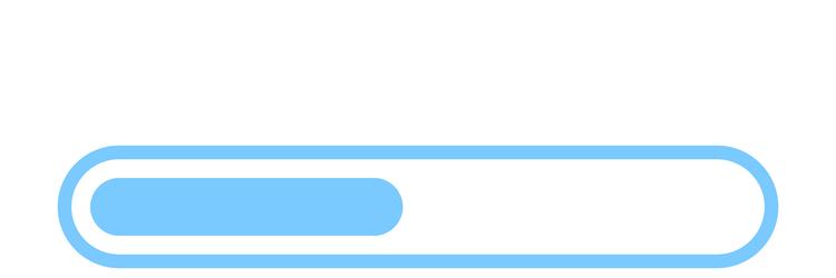 loading bar progress icon waiting time indicator vector image