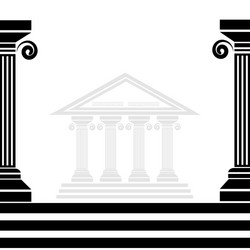 Classic roman greek architecture columns Vector Image
