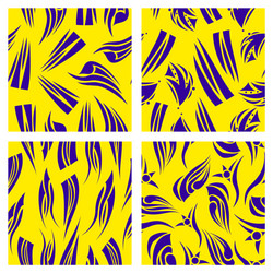 assembly of patterns in striped style vector